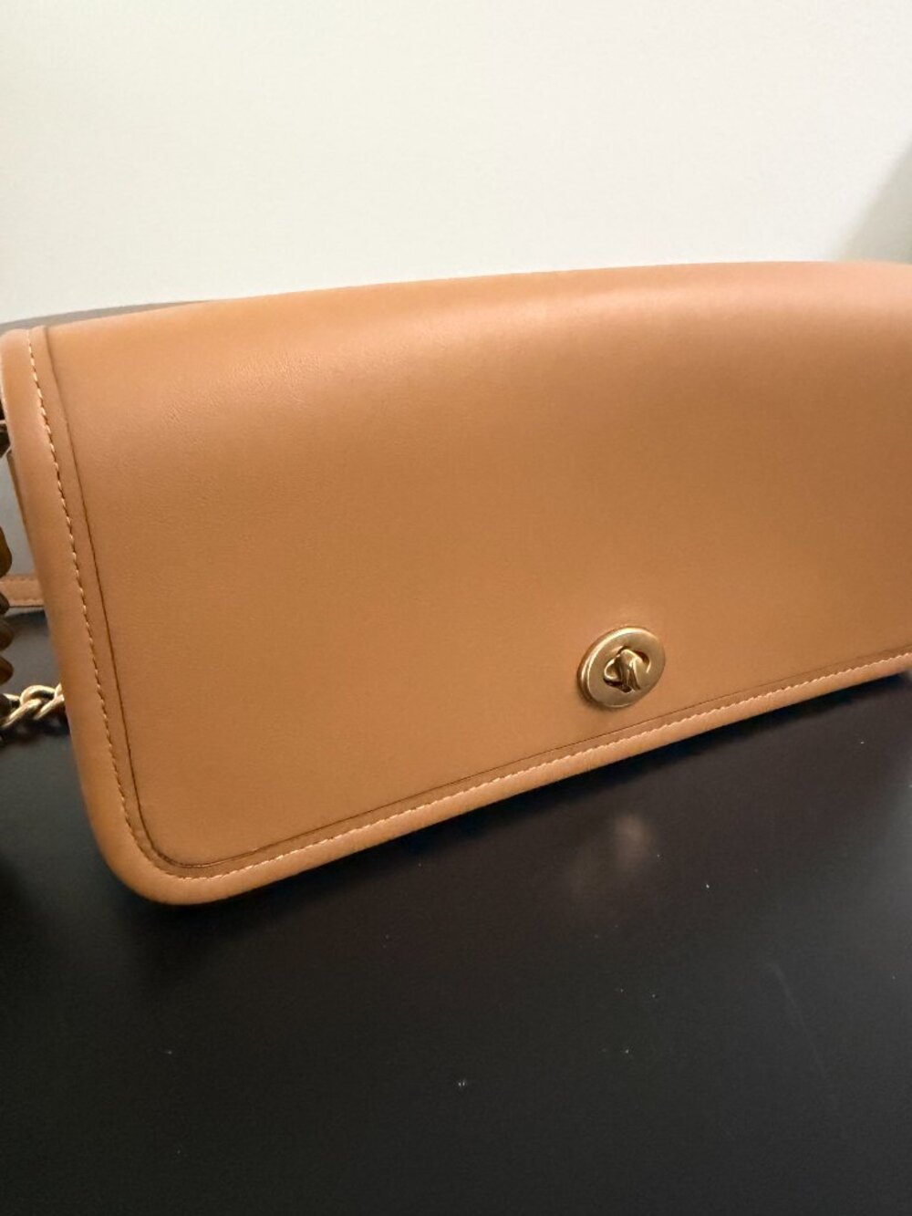 NWT COACH Originals Dinky 1974 Shoulder Bag Gold Chain Handle - Picture 7 of 16